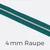 Reißverschluss Meterware Metallisiert Silber 4mm Dunkles Türkis D877