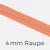 Reißverschluss Meterware Silber Metallisiert 4mm Neonorange PT805