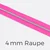Reißverschluss Gunmetal 4mm Neonpink PT806