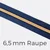 Reißverschluss Meterware Metallisiert Gold 6,5mm Marine D40