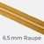Reißverschluss Meterware Metallisiert Gold 6,5mm Senf D846
