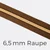 Reißverschluss Meterware Metallisiert Gold 6,5mm Goldbraun D857