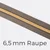 Reißverschluss Meterware Metallisiert Gold 6,5mm Taupe D894