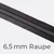 Reißverschluss Meterware Metallisiert Gunmetal 6,5mm Anthrazit B39