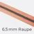 Reißverschluss Meterware Metallisiert Gunmetal 6,5mm Apricot D114