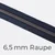 Reißverschluss Meterware Metallisiert Gunmetal 6,5mm Indigo D196