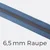 Reißverschluss Meterware Metallisiert Gunmetal 6,5mm Blassblau D205