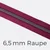 Reißverschluss Meterware Metallisiert Gunmetal 6,5mm Fuchsia D258