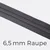 Reißverschluss Meterware Metallisiert Gunmetal 6,5mm Helles Dunkelgrau D306