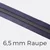 Reißverschluss Meterware Metallisiert Gunmetal 6,5mm Helles Dunkelgrau D319