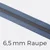 Reißverschluss Meterware Metallisiert Gunmetal 6,5mm Helles Pastellblau D339
