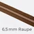 Reißverschluss Meterware Metallisiert Kupfer 6,5mm Goldbraun D857