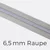 Reißverschluss Meterware Metallisiert Silber 6,5mm Mausgrau B24