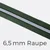 Reißverschluss Meterware Metallisiert Silber 6,5mm Dunkelgrün D190