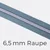 Reißverschluss Meterware Metallisiert Silber 6,5mm Blassblau D205
