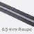 Reißverschluss Meterware Metallisiert Silber 6,5mm Dunkelgrau D306