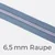 Reißverschluss Meterware Metallisiert Silber 6,5mm Pastellblau D339