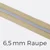 Reißverschluss Meterware Metallisiert Silber 6,5mm Beige D371