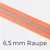 Reißverschluss Meterware Metallisiert Silber 6,5mm Neonorange PT805