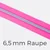 Reißverschluss Meterware Metallisiert Silber 6,5mm Neonpink PT806
