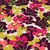  Baumwollsatin Blüten Aubergine