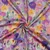  Viskose Satin  Digitaldruck Blumen Lila