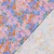  Viskose Satin  Digitaldruck Blumenmeer Blau Orange
