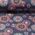 Alpenfleece Mandala Blumen Jeansblau