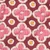 Baumwoll-Canvas Digitaldruck Blüten Punkte Bordeaux