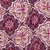 Baumwoll-Canvas Digitaldruck Slub Ornamente Blüten Weiß Lila