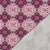 Baumwoll-Canvas Digitaldruck Slub Ornamente Blüten Weiß Lila