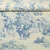 Baumwoll-Canvas Dorfleben Toile-de-Jouy Beige Blau