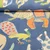 Baumwoll-Canvas Hugo & Hilda Wilde Tiere Jeansblau