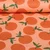 Baumwoll-Canvas Orangen Pfirsich