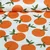 Baumwoll-Canvas Orangen Weiß