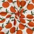 Baumwoll-Canvas Orangen Weiß
