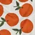 Baumwoll-Canvas Orangen Weiß