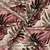 Baumwoll-Canvas Slub Digitaldruck Blätter Mint Bordeaux