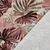 Baumwoll-Canvas Slub Digitaldruck Blätter Mint Bordeaux