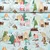 Baumwoll-Canvas X-Mas Zwergenstadt Multicolor