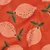 Baumwoll-Canvas Zitronen Orange