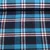 Baumwoll Flanell Karo Aqua