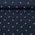 Baumwoll-Musselin Double Gauze Herzen Rosa Bestickt Navy
