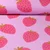 Baumwoll Musselin Erdbeeren Pink