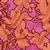 Baumwoll-Popeline Blumen Abstrakt Pink Orange