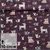 Baumwoll-Popeline Digitaldruck Waldtiere Aubergine