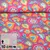 Baumwoll-Webware Blumen Boho Pink