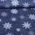 Baumwoll-Webware Eissterne Blau