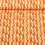 Baumwoll Webware Retromuster Orange