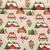 Baumwoll-Webware Santa On Tour Grau